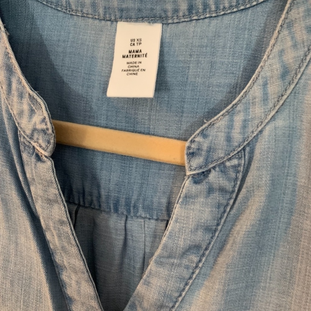 Maternity chambray sundress - Picture 2 of 2